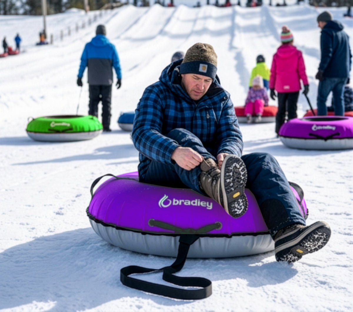 Bradley Heavy-Duty Deluxe Snow Tube with Reinforced Cover