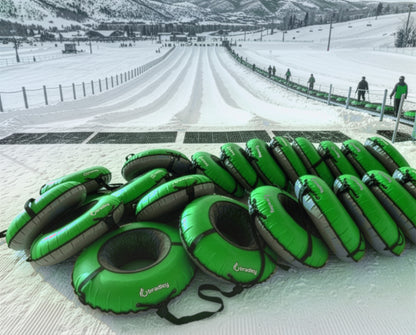 Ultimate Deluxe Towable Snow Tube Sled with Heavy Duty Cover