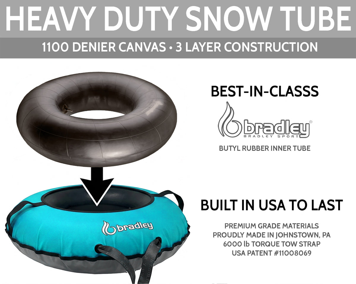 Ultimate Towable Snow Tube Sled with Heavy Duty Cover