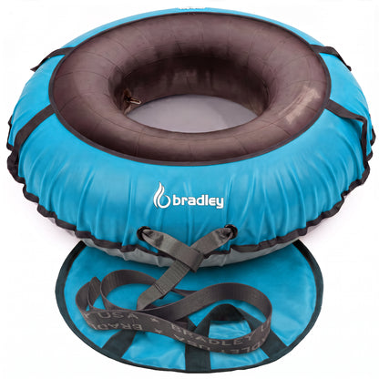 Ultimate Deluxe Towable Snow Tube Sled with Heavy Duty Cover