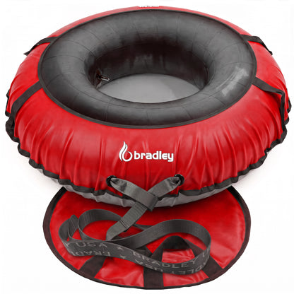 Ultimate Deluxe Towable Snow Tube Sled with Heavy Duty Cover