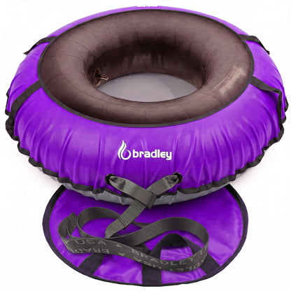 Ultimate Deluxe Towable Snow Tube Sled with Heavy Duty Cover