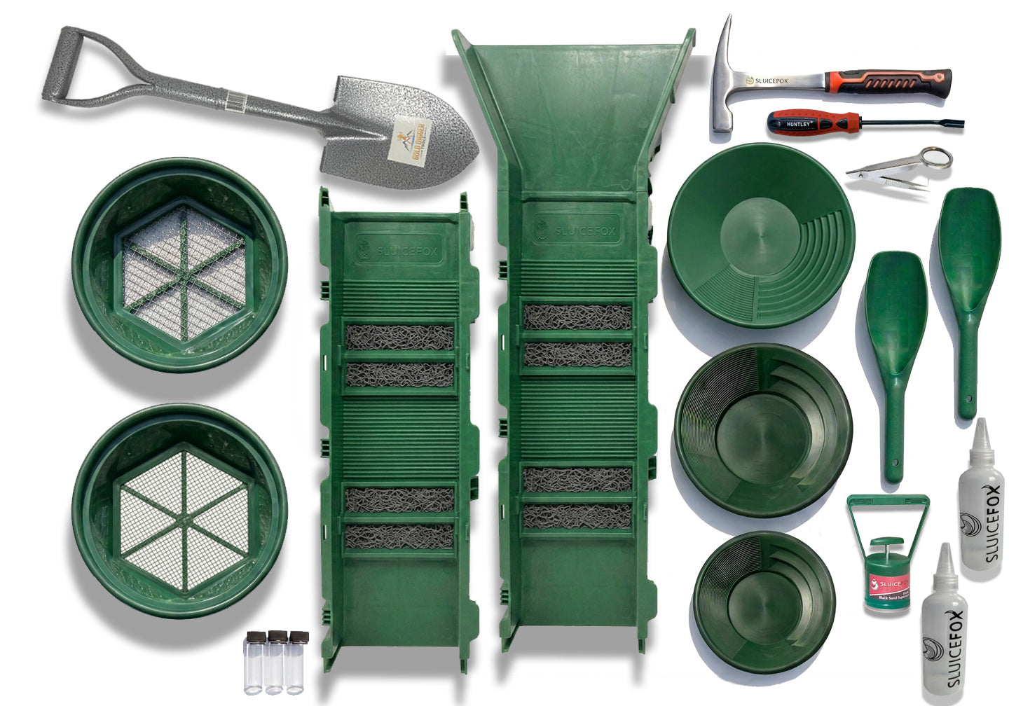 Sluice Fox 10-Piece Gold Panning Kit with 31" Sluice