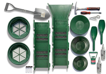 Sluice Fox 10-Piece Gold Panning Kit with 31" Sluice