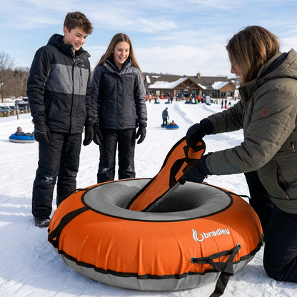 Bradley Flexible Snow Saucer - Lightweight Padded Insert Cushion for Bradley Snow Tubes, Winter Sled, 24" or 36" Size, RapidGlide Technology for Smooth Ride
