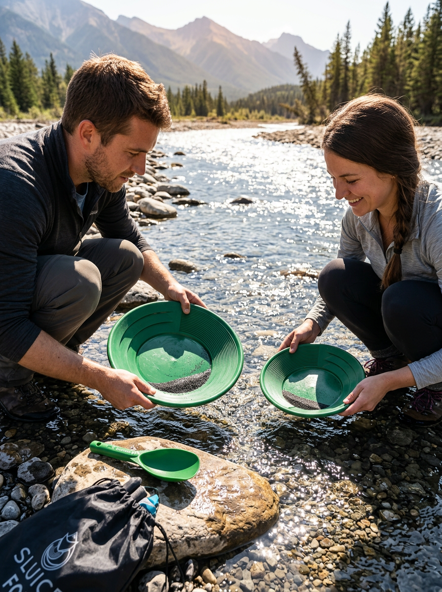 Sluice Fox Prospectors Starter Kit with 3 Pans