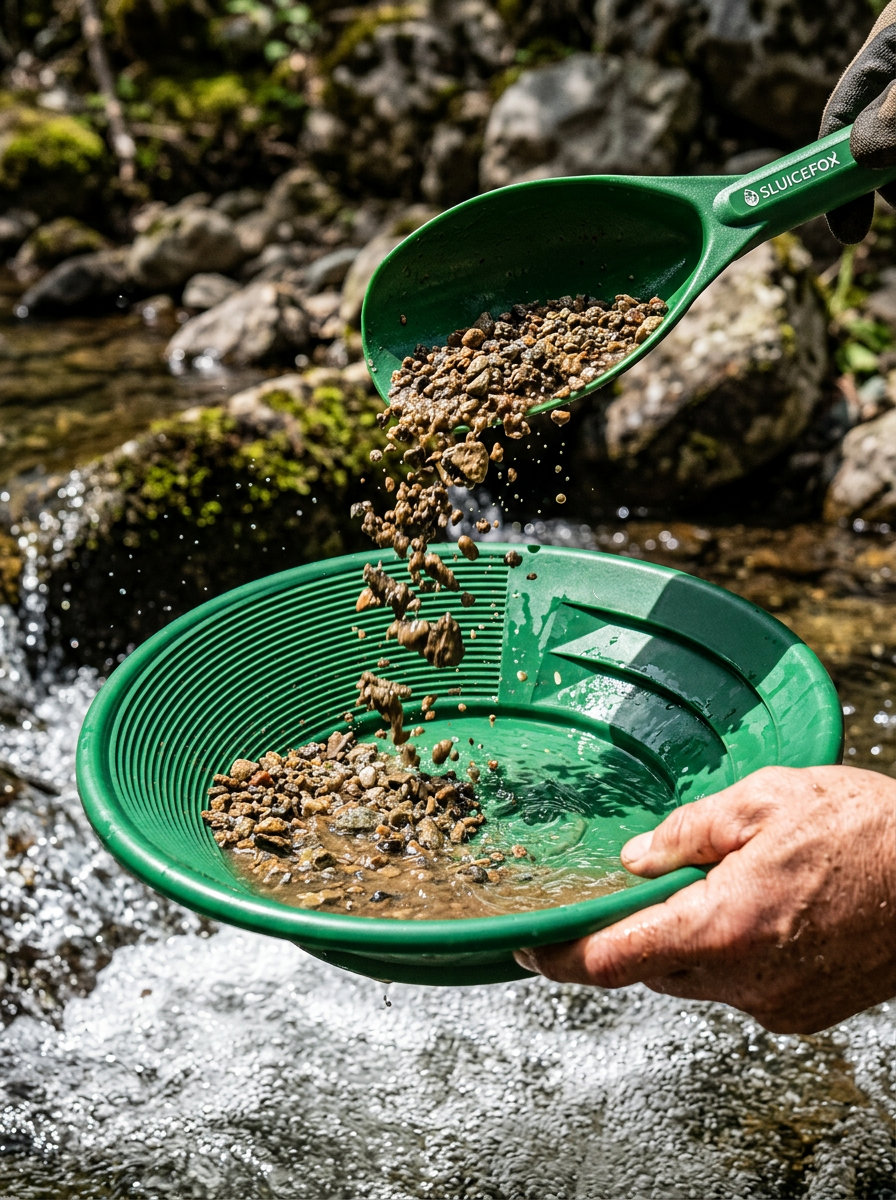Sluice Fox 10-Piece Gold Panning Kit with Bag