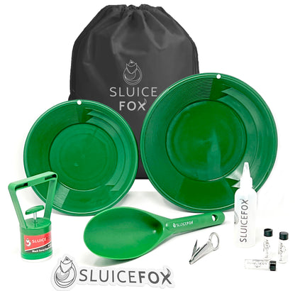 Sluice Fox 10-Piece Gold Panning Kit with Bag