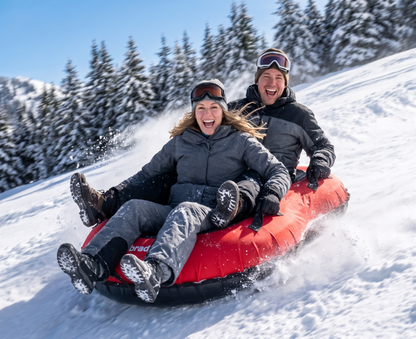 Ultimate Towable Snow Tube Sled with Heavy Duty Cover