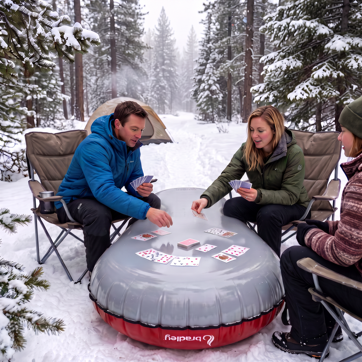 Ultimate Towable Snow Tube Sled with Heavy Duty Cover