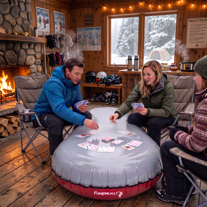 Ultimate Towable Snow Tube Sled with Heavy Duty Cover
