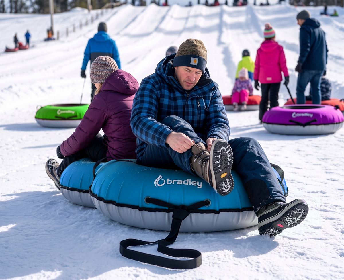 Ultimate Towable Snow Tube Sled with Heavy Duty Cover