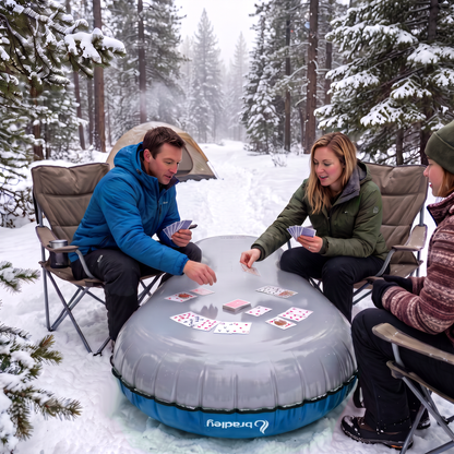Ultimate Towable Snow Tube Sled with Heavy Duty Cover