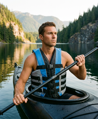 High-Performance Hardcore Adult Life Vest | USCG Approved Safety Flotation Device for Water Sports, Boating, and Outdoor Adventures | Fully Enclosed and Designed for Max Visibility