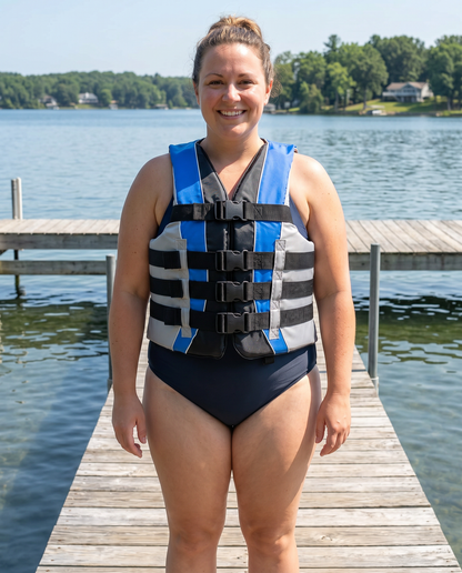 High-Performance Hardcore Adult Life Vest | USCG Approved Safety Flotation Device for Water Sports, Boating, and Outdoor Adventures | Fully Enclosed and Designed for Max Visibility