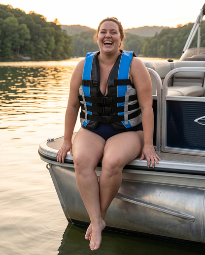High-Performance Hardcore Adult Life Vest | USCG Approved Safety Flotation Device for Water Sports, Boating, and Outdoor Adventures | Fully Enclosed and Designed for Max Visibility