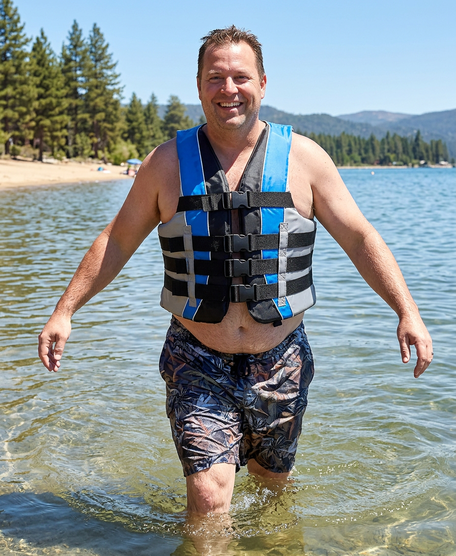High-Performance Hardcore Adult Life Vest | USCG Approved Safety Flotation Device for Water Sports, Boating, and Outdoor Adventures | Fully Enclosed and Designed for Max Visibility