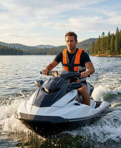 High-Performance Hardcore Adult Life Vest | USCG Approved Safety Flotation Device for Water Sports, Boating, and Outdoor Adventures | Fully Enclosed and Designed for Max Visibility