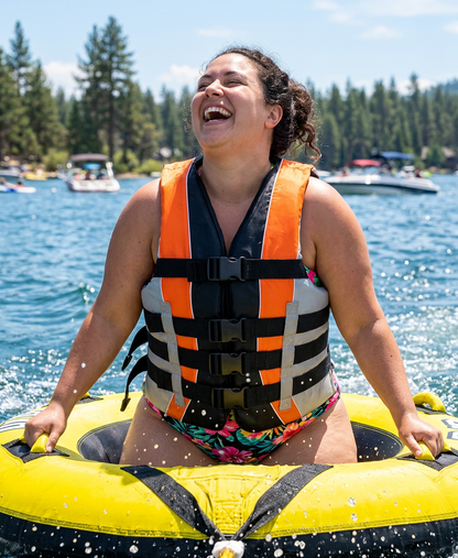 High-Performance Hardcore Adult Life Vest | USCG Approved Safety Flotation Device for Water Sports, Boating, and Outdoor Adventures | Fully Enclosed and Designed for Max Visibility