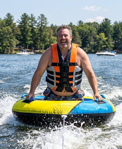 High-Performance Hardcore Adult Life Vest | USCG Approved Safety Flotation Device for Water Sports, Boating, and Outdoor Adventures | Fully Enclosed and Designed for Max Visibility
