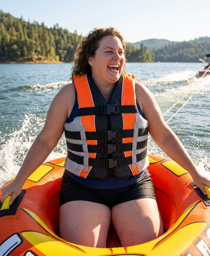 High-Performance Hardcore Adult Life Vest | USCG Approved Safety Flotation Device for Water Sports, Boating, and Outdoor Adventures | Fully Enclosed and Designed for Max Visibility