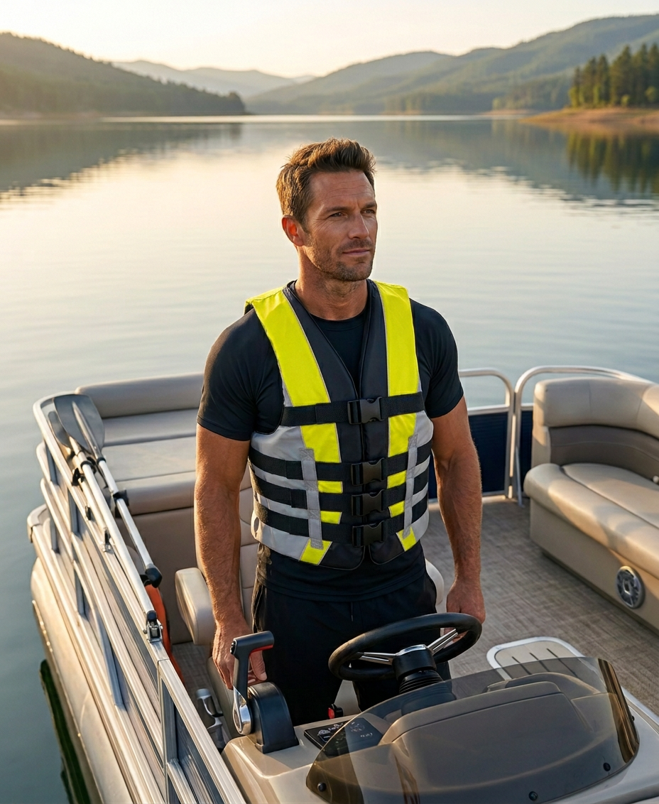 High-Performance Hardcore Adult Life Vest | USCG Approved Safety Flotation Device for Water Sports, Boating, and Outdoor Adventures | Fully Enclosed and Designed for Max Visibility
