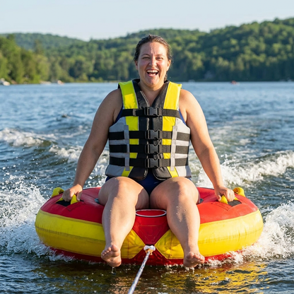 High-Performance Hardcore Adult Life Vest | USCG Approved Safety Flotation Device for Water Sports, Boating, and Outdoor Adventures | Fully Enclosed and Designed for Max Visibility