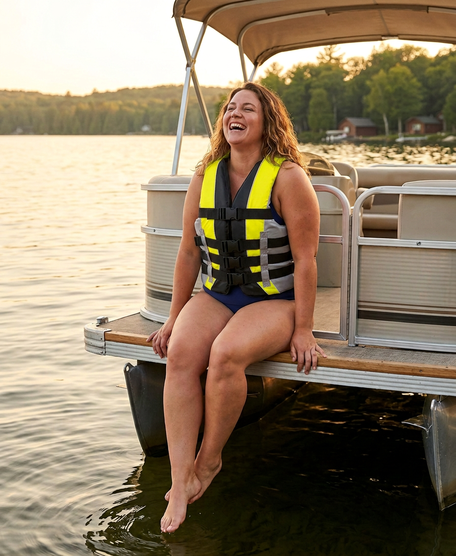 High-Performance Hardcore Adult Life Vest | USCG Approved Safety Flotation Device for Water Sports, Boating, and Outdoor Adventures | Fully Enclosed and Designed for Max Visibility