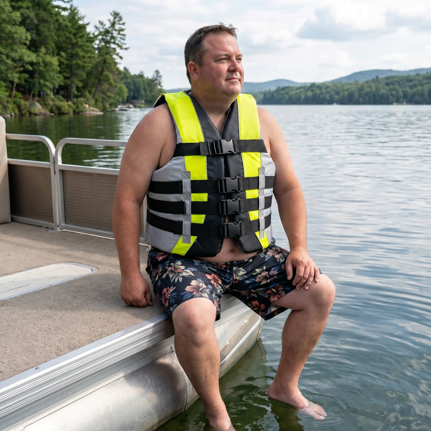 High-Performance Hardcore Adult Life Vest | USCG Approved Safety Flotation Device for Water Sports, Boating, and Outdoor Adventures | Fully Enclosed and Designed for Max Visibility