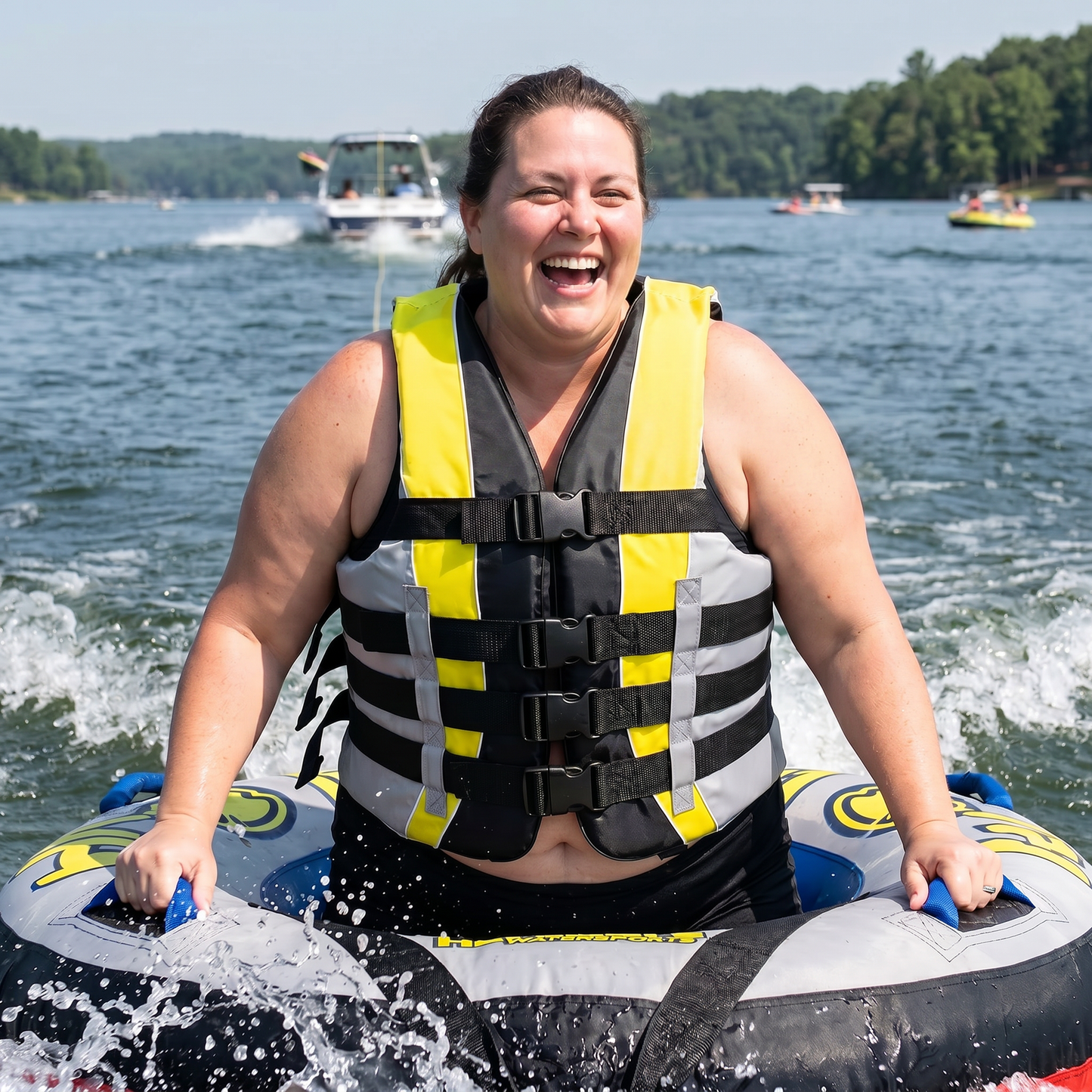 High-Performance Hardcore Adult Life Vest | USCG Approved Safety Flotation Device for Water Sports, Boating, and Outdoor Adventures | Fully Enclosed and Designed for Max Visibility