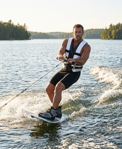 High-Performance Hardcore Adult Life Vest | USCG Approved Safety Flotation Device for Water Sports, Boating, and Outdoor Adventures | Fully Enclosed and Designed for Max Visibility