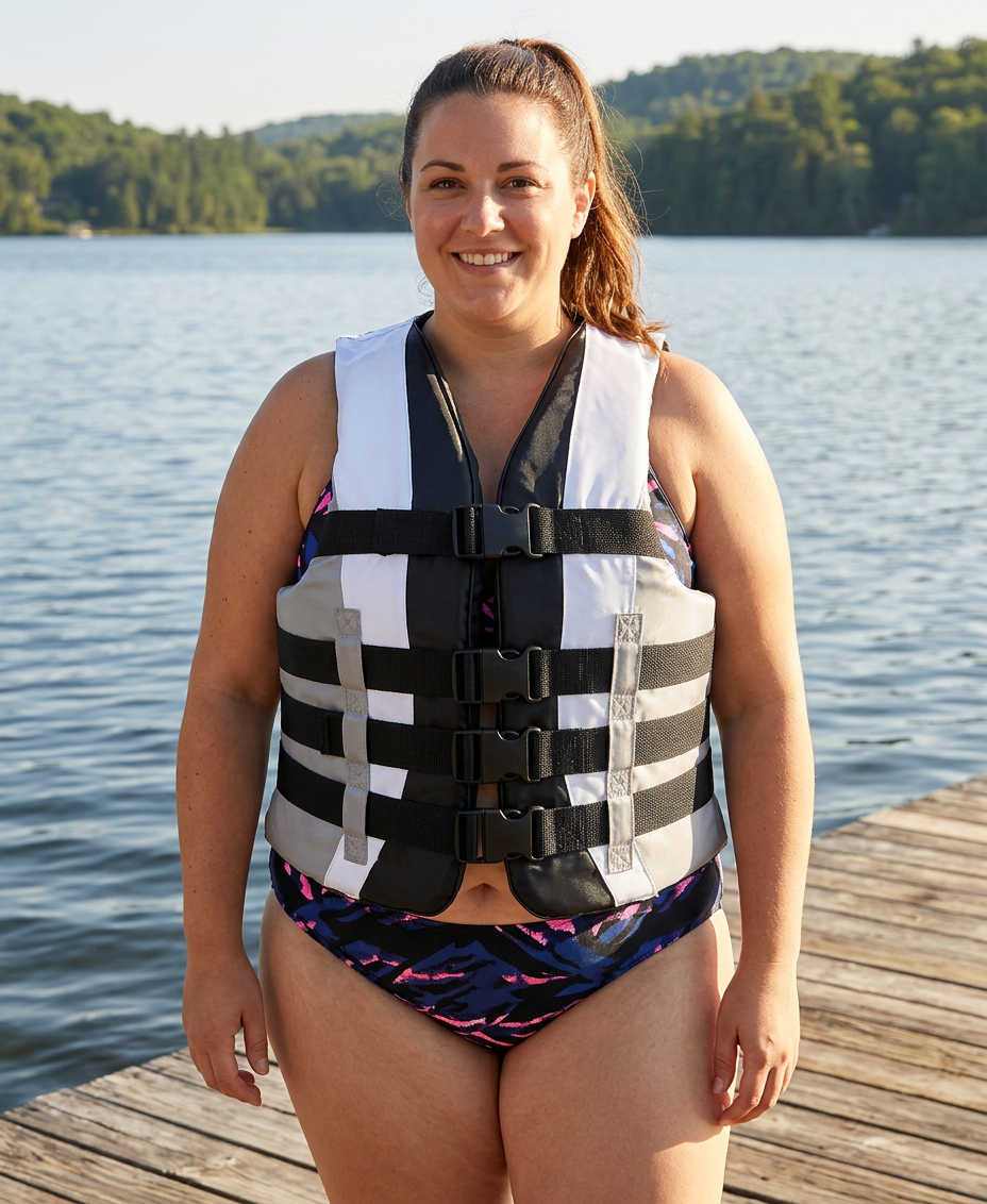High-Performance Hardcore Adult Life Vest | USCG Approved Safety Flotation Device for Water Sports, Boating, and Outdoor Adventures | Fully Enclosed and Designed for Max Visibility