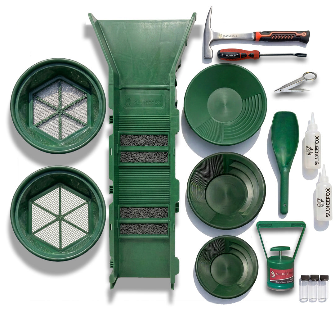 Sluice Fox 10-Piece Gold Panning Kit with 31" Sluice