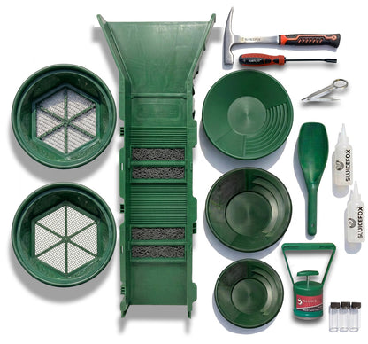 Sluice Fox 10-Piece Gold Panning Kit with 31" Sluice
