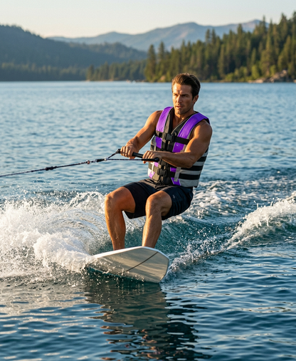 High-Performance Hardcore Adult Life Vest | USCG Approved Safety Flotation Device for Water Sports, Boating, and Outdoor Adventures | Fully Enclosed and Designed for Max Visibility