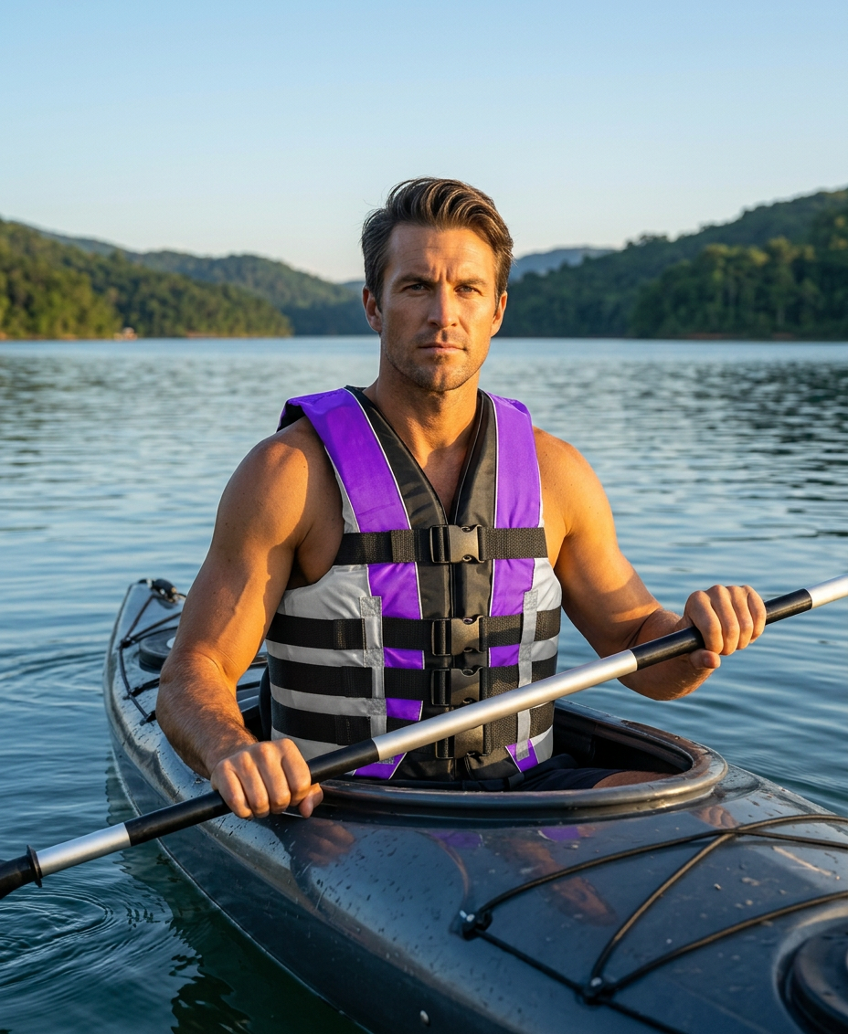 High-Performance Hardcore Adult Life Vest | USCG Approved Safety Flotation Device for Water Sports, Boating, and Outdoor Adventures | Fully Enclosed and Designed for Max Visibility