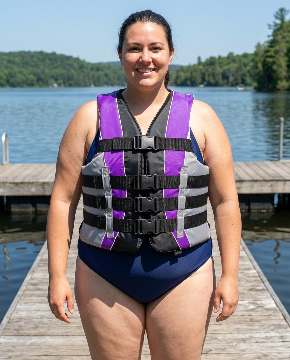 High-Performance Hardcore Adult Life Vest | USCG Approved Safety Flotation Device for Water Sports, Boating, and Outdoor Adventures | Fully Enclosed and Designed for Max Visibility