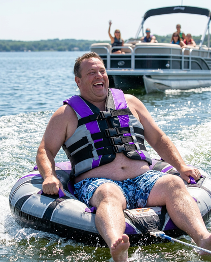 High-Performance Hardcore Adult Life Vest | USCG Approved Safety Flotation Device for Water Sports, Boating, and Outdoor Adventures | Fully Enclosed and Designed for Max Visibility