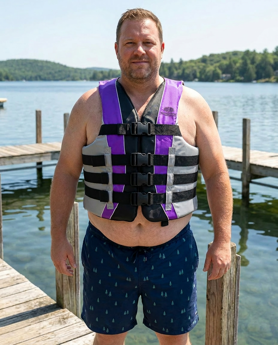 High-Performance Hardcore Adult Life Vest | USCG Approved Safety Flotation Device for Water Sports, Boating, and Outdoor Adventures | Fully Enclosed and Designed for Max Visibility