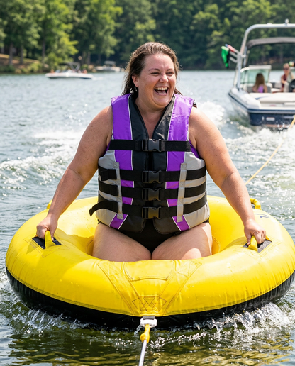 High-Performance Hardcore Adult Life Vest | USCG Approved Safety Flotation Device for Water Sports, Boating, and Outdoor Adventures | Fully Enclosed and Designed for Max Visibility