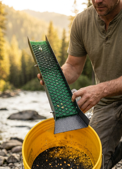Sluice Fox 12" Pocket Sluice Box – Portable Metal Sluice Kit