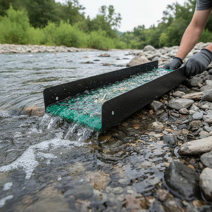 Sluice Fox 12" Pocket Sluice Box – Portable Metal Sluice Kit