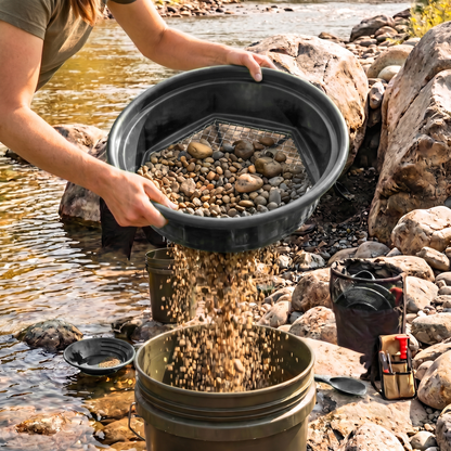 Sluice Fox Gold Panning Kit with Classifiers & Accessories