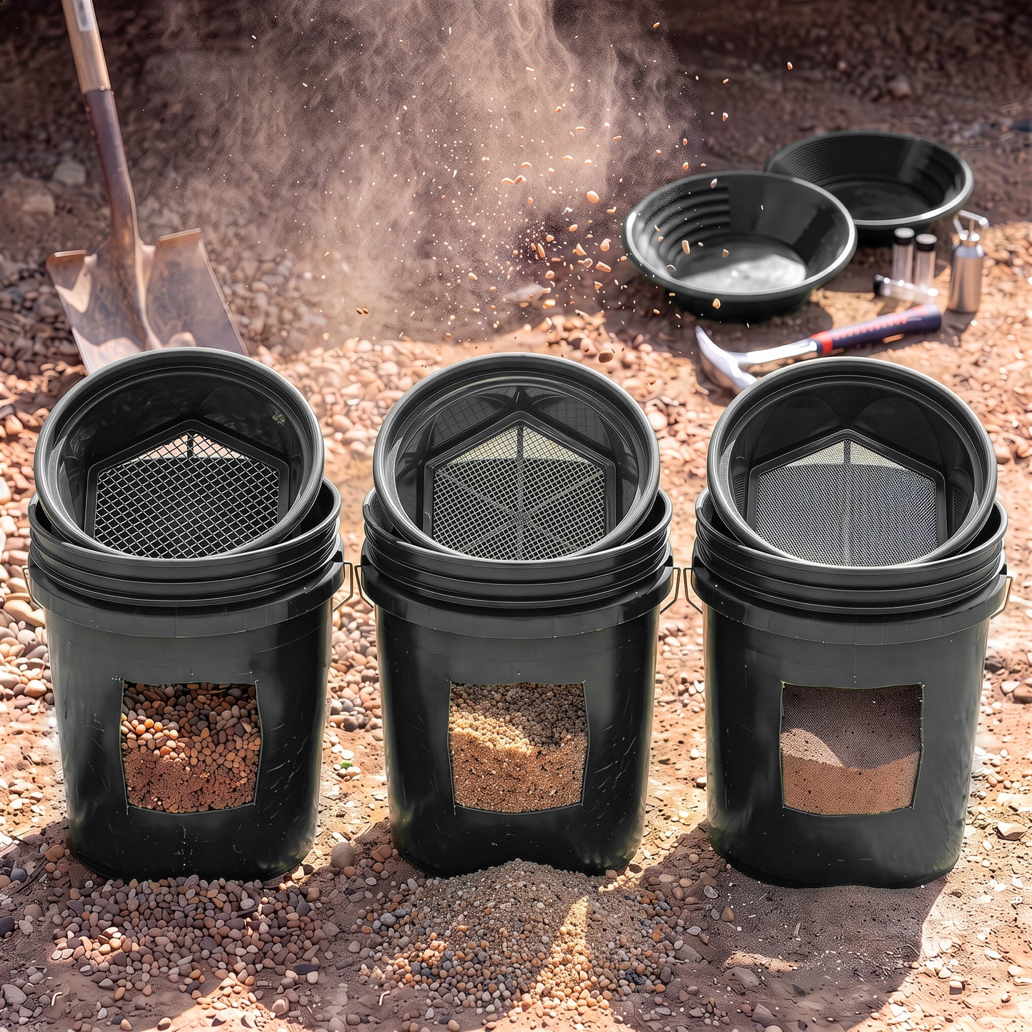 Sluice Fox Gold Panning Kit with Classifiers & Accessories