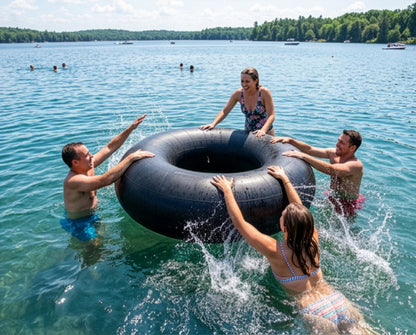 Bradley Heavy Duty Butyl Rubber Inner Tubes – Inflatable Tubes for Snow Sledding, River Floating, Pool Closing, and Whitewater Adventures