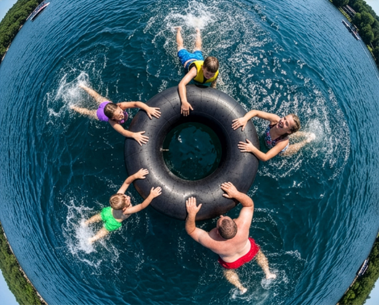 Bradley Heavy Duty Butyl Rubber Inner Tubes – Inflatable Tubes for Snow Sledding, River Floating, Pool Closing, and Whitewater Adventures