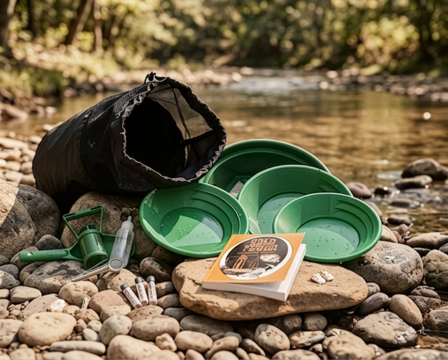 Sluice Fox 12-Piece Gold Panning Kit with Pans & Tools