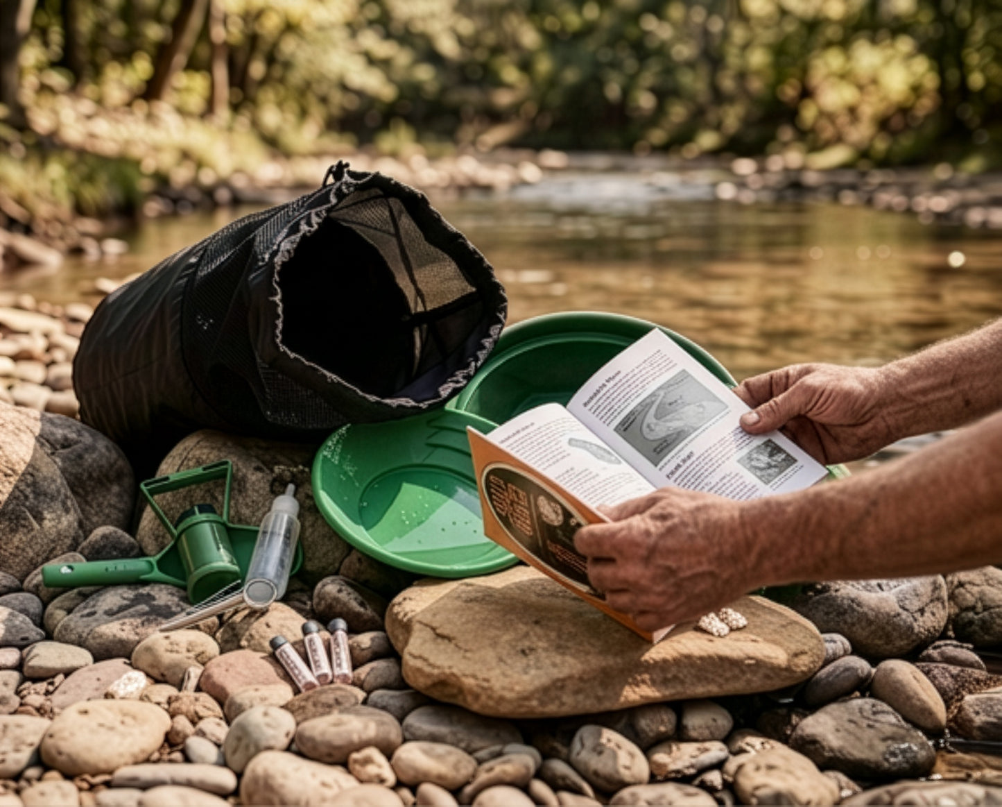 Sluice Fox 12-Piece Gold Panning Kit with Pans & Tools