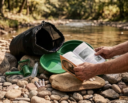 Sluice Fox 12-Piece Gold Panning Kit with Pans & Tools