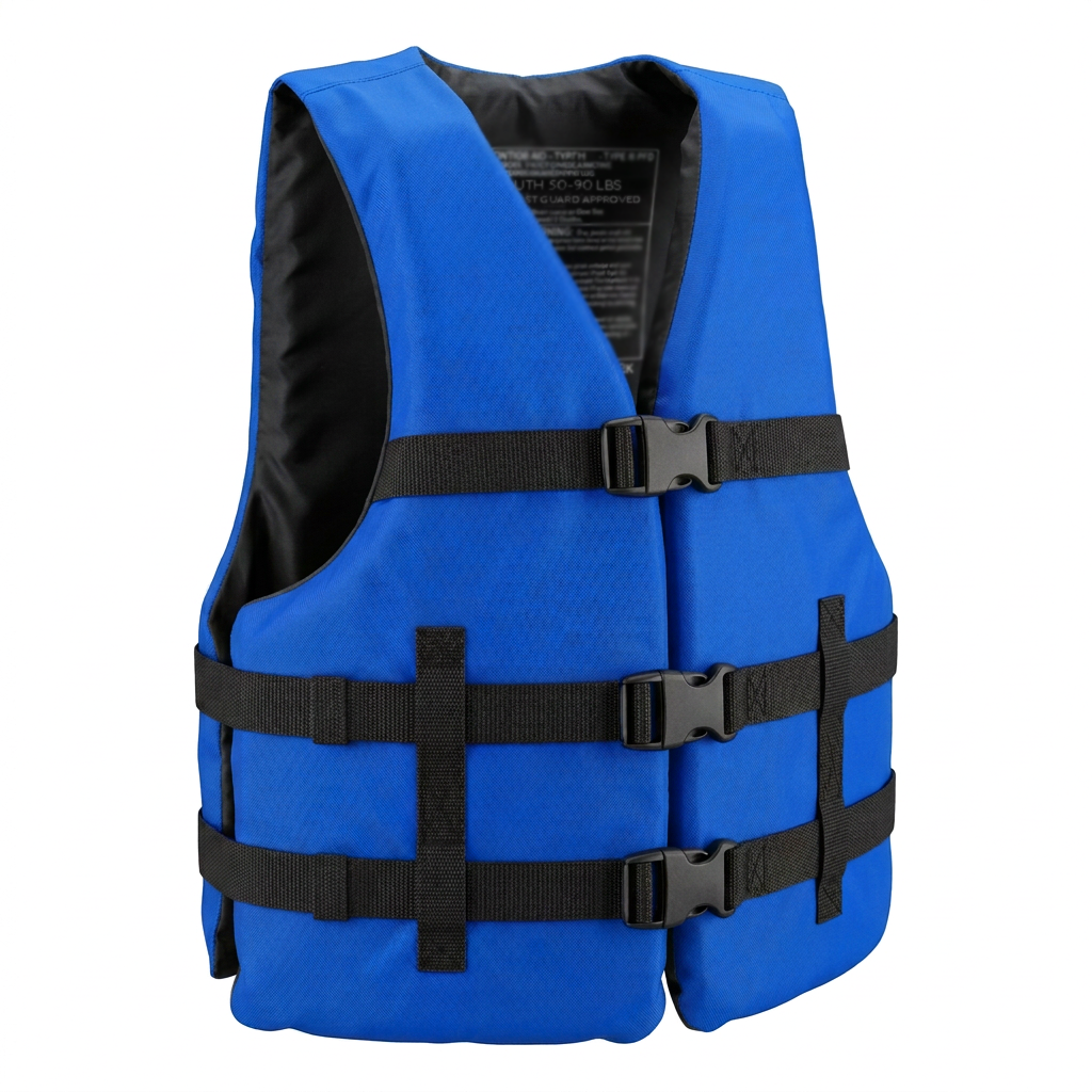 Life jacket paddle vest; Coast Guard approved Type III PFD life vest flotation device; Jet ski, wakeboard, hardshell kayak life jacket; Ideal extra life jacket for pontoon boat